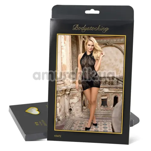 Платье Star Night Mesh Hollow-out Backless Mini Dress, черное