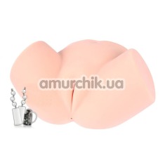 Искусственная вагина и анус с вибрацией Kokos Samanda, телесная - Фото №1
