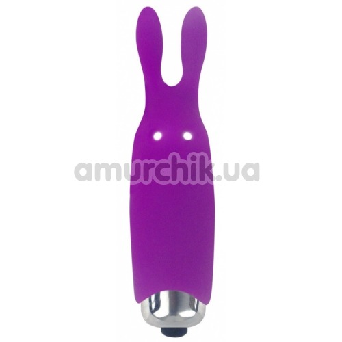 Кліторальний вібратор Adrien Lastic Pocket Vibe Rabbit, фіолетовий - Фото №1
