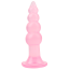 Анальна пробка Hi-Rubber Bumpy Butt Plug, рожева - Фото №1