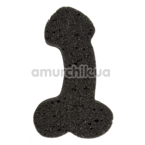 Мочалка Sponge Willy, черная - Фото №1