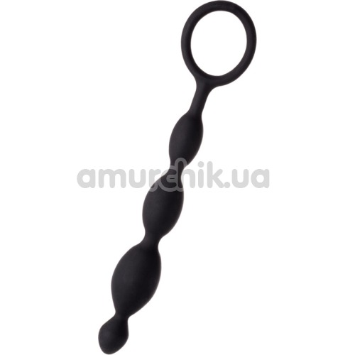 Анальная цепочка A-Toys Anal Chain 761308 S-Size, чёрная - Фото №1