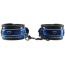 Фиксаторы для рук и ног Whipsmart Diamond Collection Deluxe Universal Buckle Cuffs, синие - Фото №3
