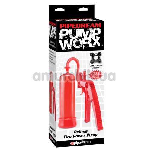 Помпа для увеличения пениса Pump Worx Deluxe Fire Pump