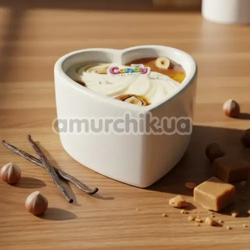 Свеча для массажа Candy Heart Nut & Cream - ореховые сливки, 70 мл