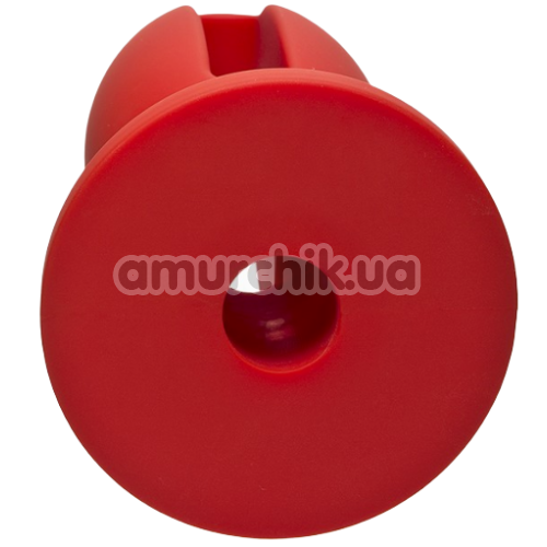 Анальная пробка Kink Lube Luge Premium Silicone Plug 4, красная