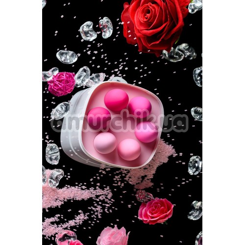 Набор из 6 вагинальных шариков Eromantica K-Rose, розовый