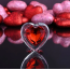 Анальная пробка с красным кристаллом Adam & Eve Red Heart Gem Glass Plug Small, прозрачная - Фото №10