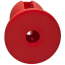 Анальная пробка Kink Lube Luge Premium Silicone Plug 4, красная - Фото №2