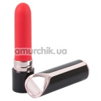 Клиторальный вибратор Lipstick Vibrator, черный - Фото №1