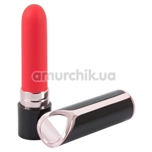 Кліторальний вібратор Lipstick Vibrator, чорний - Фото №1