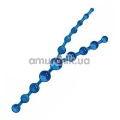 Анальная тройная цепочка Triple Sex blue голубая - Фото №1