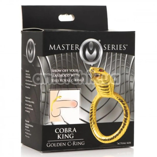 Ерекційне кільце Master Series Cobra King, золоте