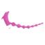 Анальная цепочка с вибрацией Cheerful Bead Dolphin, розовая - Фото №1