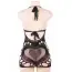 Платье Star Night Mesh Hollow-out Backless Mini Dress, черное - Фото №10