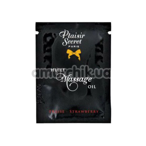 Массажное масло Plaisirs Secrets Paris Huile Massage Oil Fraise Strawberry - клубника, 3 мл