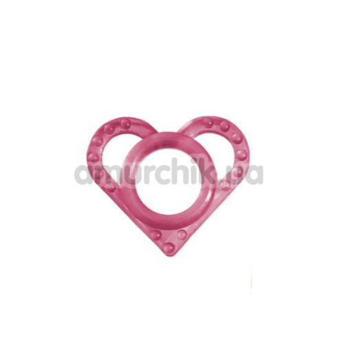 Ерекційне кільце в блістері Grass & Co Love Ring, рожеве - Фото №1