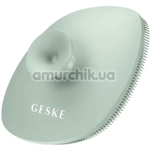 Щетка для лица Geske Facial Brush 4 in 1 Suction Mount, зеленая