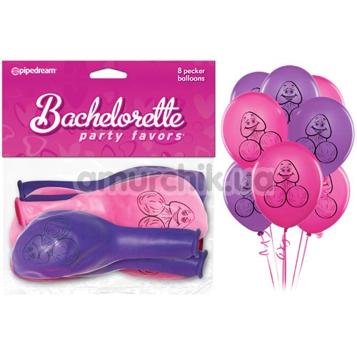 Надувные шары Bachelorette Party Favors Pecker Balloons, 8 шт