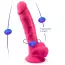 Вібратор Silexd Premium Silicone Dildo Model 1 Size 8 LRS, рожевий - Фото №6