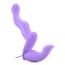 Двойной страпон с вибрацией Vibrating Penetrix Dildo, фиолетовый - Фото №4