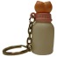 Брелок - сувенир бутылочка с грудью