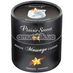 Масажна свічка Plaisir Secret Paris Bougie Massage Candle Vanilla - ваніль, 80 мл - Фото №1