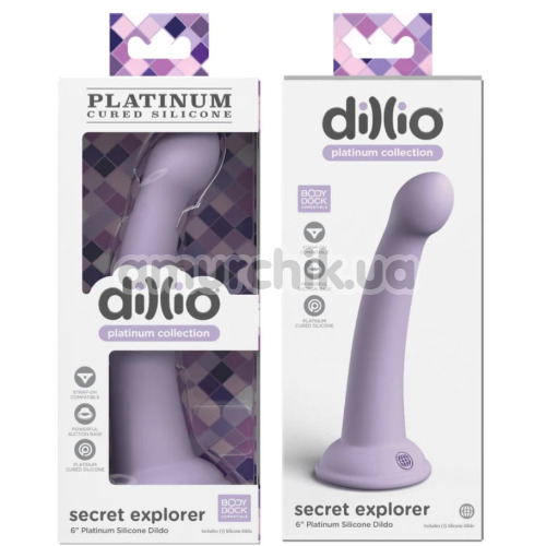 Фаллоимитатор Dillio Platinum Collection Secret Explorer 6, фиолетовый