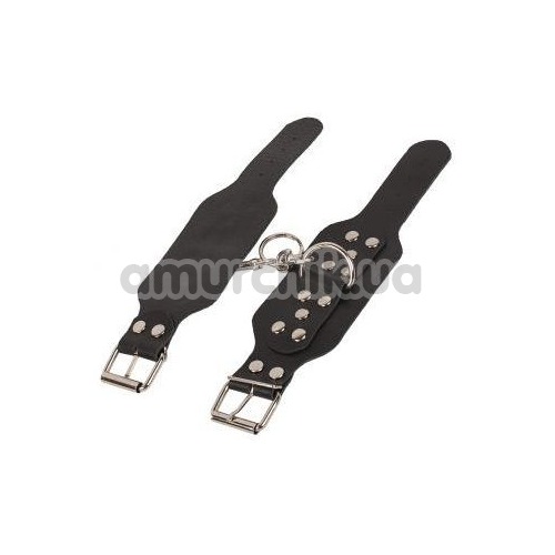 Фіксатори для рук Leather Hand Cuffs, чорні