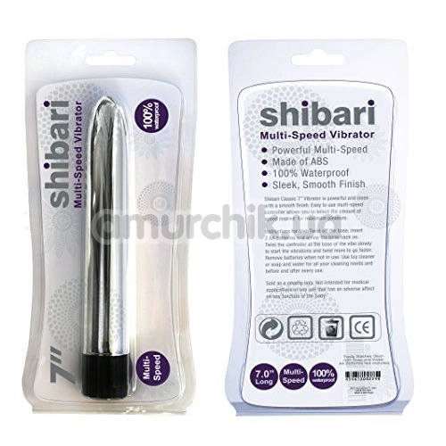 Вібратор Shibari Multi-Speed ​​Vibrator 7inch, срібний