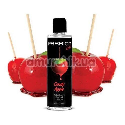 Лубрикант зі смаком яблучної цукерки Passion Licks Candy Apple, 236 мл - Фото №1