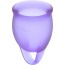 Набір з 2 менструальних чаш Satisfyer Feel Confident, фіолетовий - Фото №4