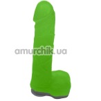 Мило у вигляді пеніса з присоскою Чистий Кайф M, зелене - Фото №1