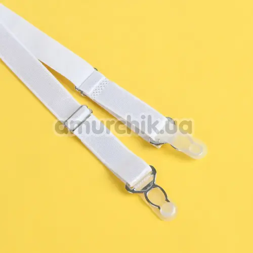 Комплект Star Night Lace Flower Set, белый: пояс для чулок + трусики