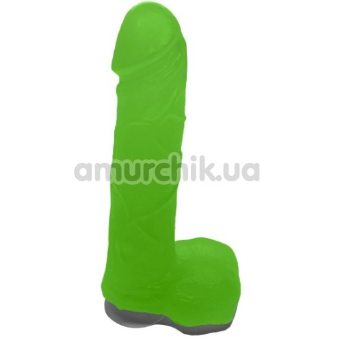 Мыло в виде пениса с присоской Чистий Кайф M, зеленое - Фото №1