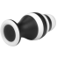 Анальна пробка Love Toy X-Missioner Butt Plug 6.5, чорно-біла - Фото №4