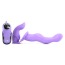 Двойной страпон с вибрацией Vibrating Penetrix Dildo, фиолетовый - Фото №2