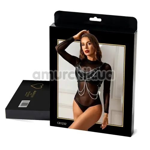 Портупея Star Night Bra Harness With Chains, черная