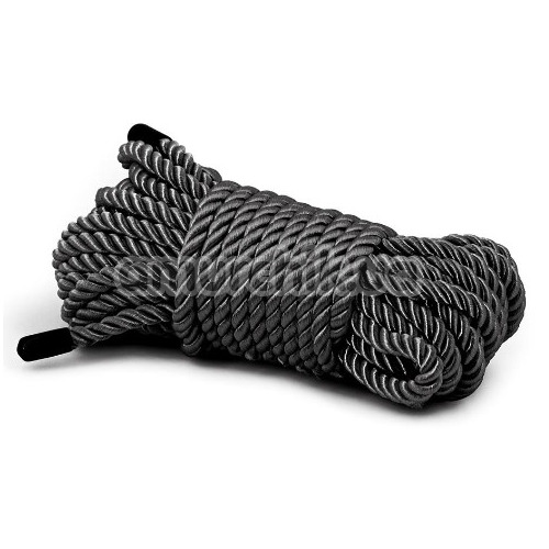 Мотузка Bondage Couture Rope 7.6m, чорна - Фото №1