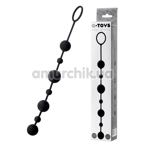 Анальные шарики A-Toys Anal Beads 761306, черные