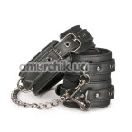 Ошейник с фиксаторами для ног Easy Toys Collar & Ankle Restraint Set, черный - Фото №1