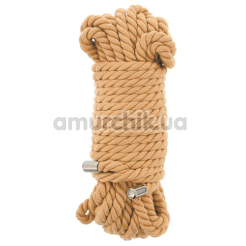 Веревка Guilty Pleasure Premium Collection Bondage Rope 10m, телесная - Фото №1