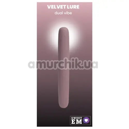 Вибратор Sweet Em Velvet Dual Vibe, фиолетовый