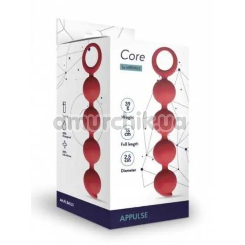 Анальная цепочка Core Appulse, красная