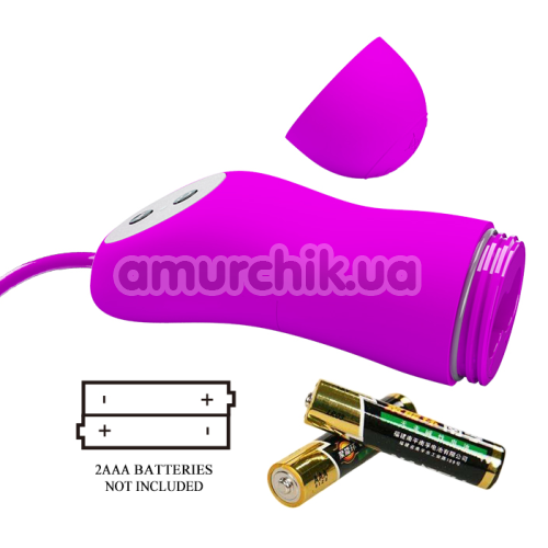 Симулятор орального секса для женщин с вибрацией Pretty Love Suction & Vibro Bullets, фиолетовый