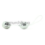 Вагінальні кульки ViBalls Duo, срібні - Фото №1
