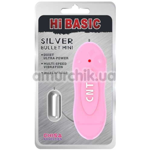 Віброяйце Hi Basic Silver Bullet Mini, рожеве