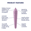 Клиторальный вибратор Satisfyer Ultra Power Bullet 8, фиолетовый - Фото №4