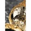 Анальна пробка з чорним кристалом Toyfa Metal 717050-5, золота - Фото №9