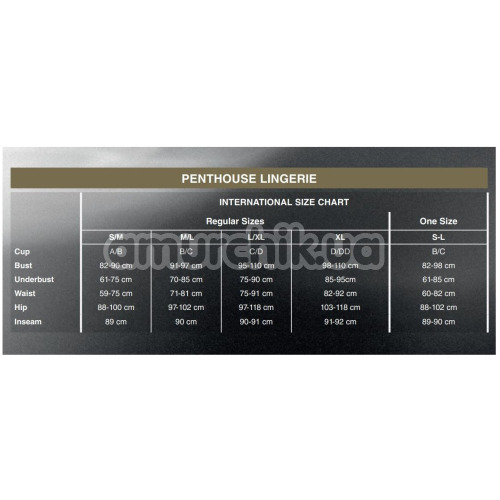 Комплект Penthouse Lingerie Poison Cookie, чорний: сукня + трусики-стрінги